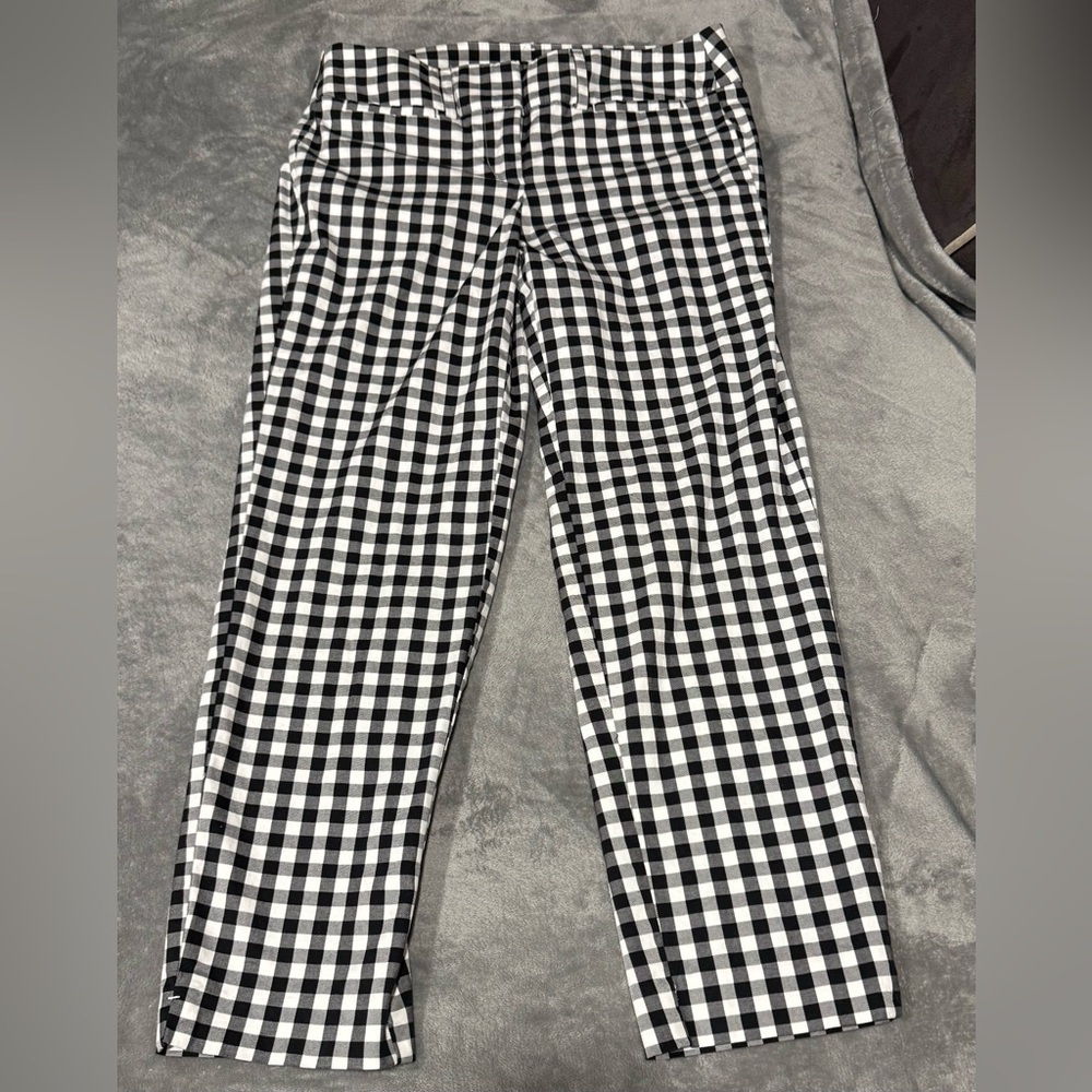Ann Taylor Factory Black and White Checkered Pants - Picture 6 of 8